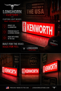 Kenworth Wall Mounted Banner Light Box