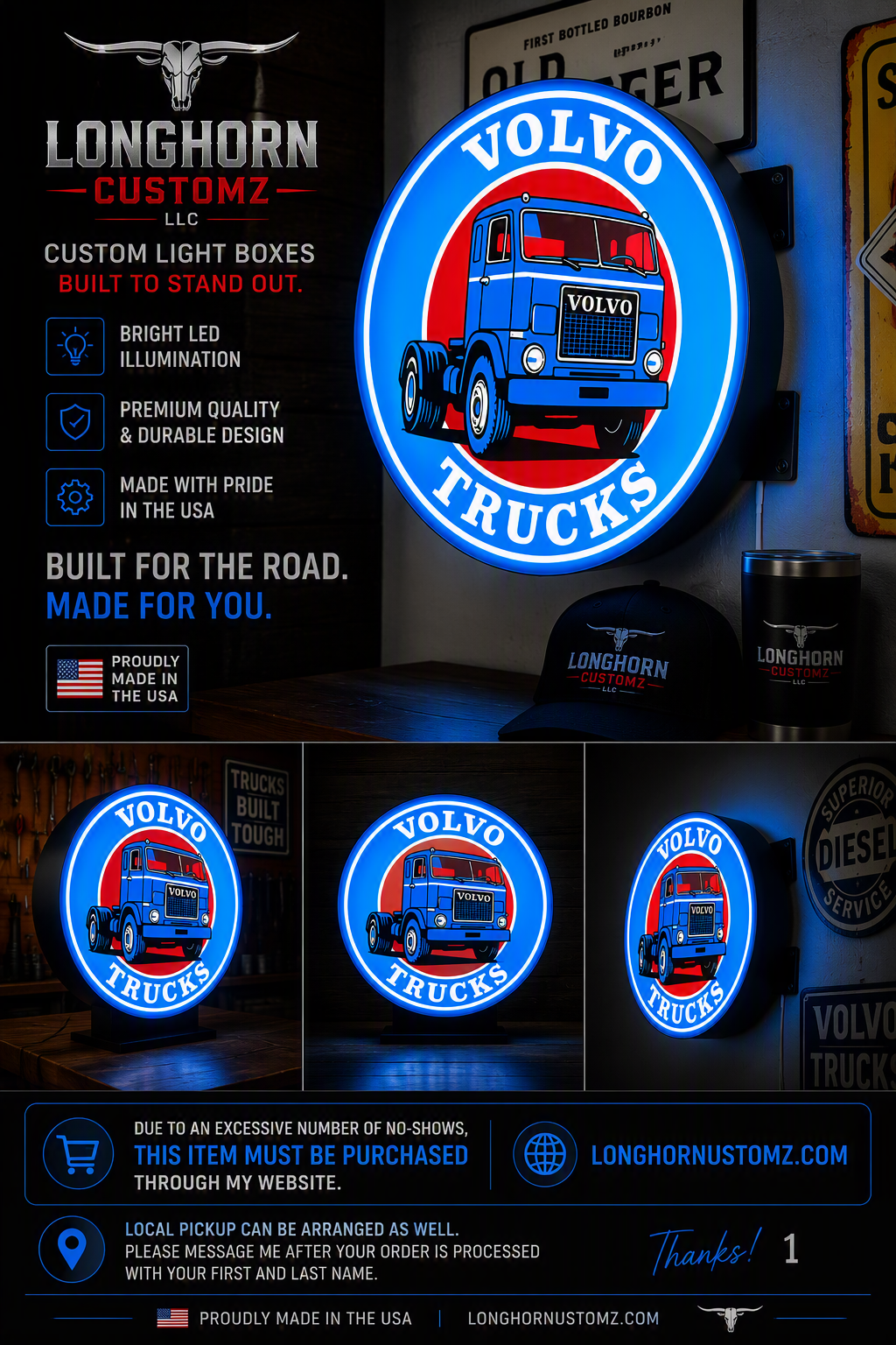 Volvo Light Box Pub Style