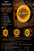 Pub Style Harley Davidson Light Box