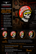 Harley Davidson Skull Light Box Pub Style