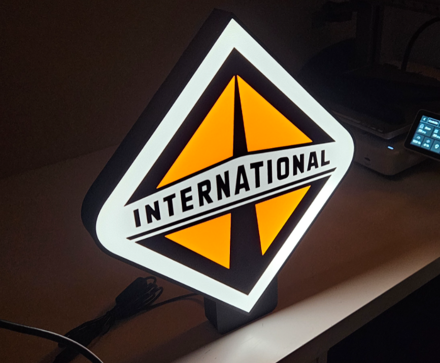 Custom International Trucks Inspired Light Box