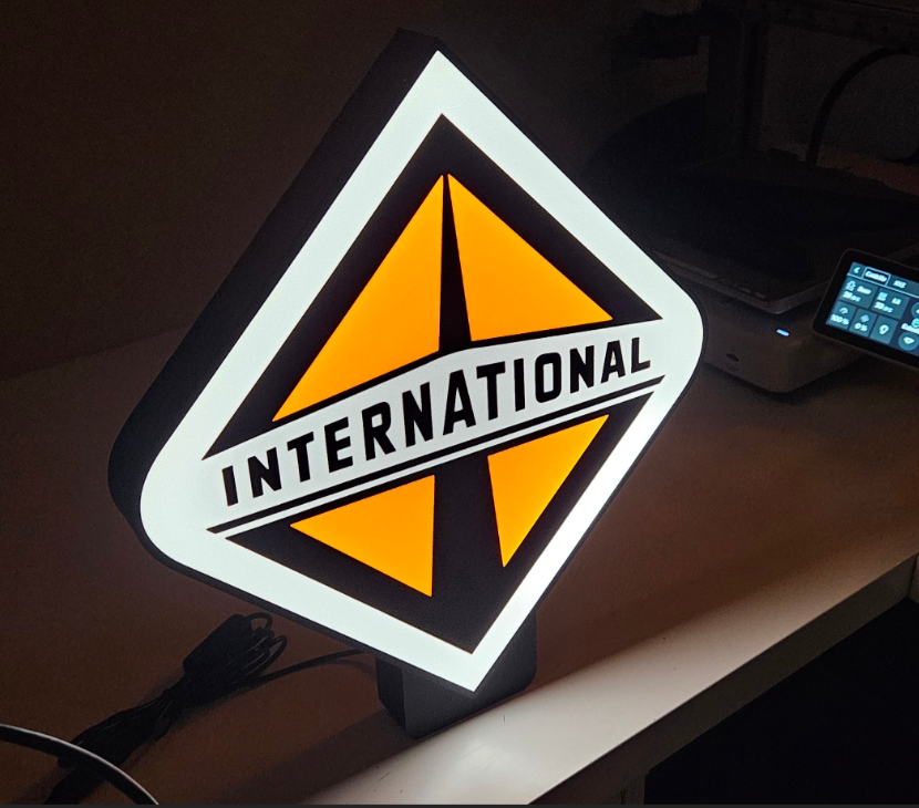 Custom International Trucks Inspired Light Box
