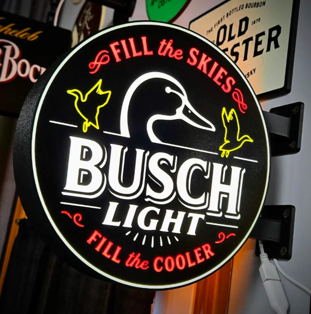 Light Duck Lighted Bar Sign