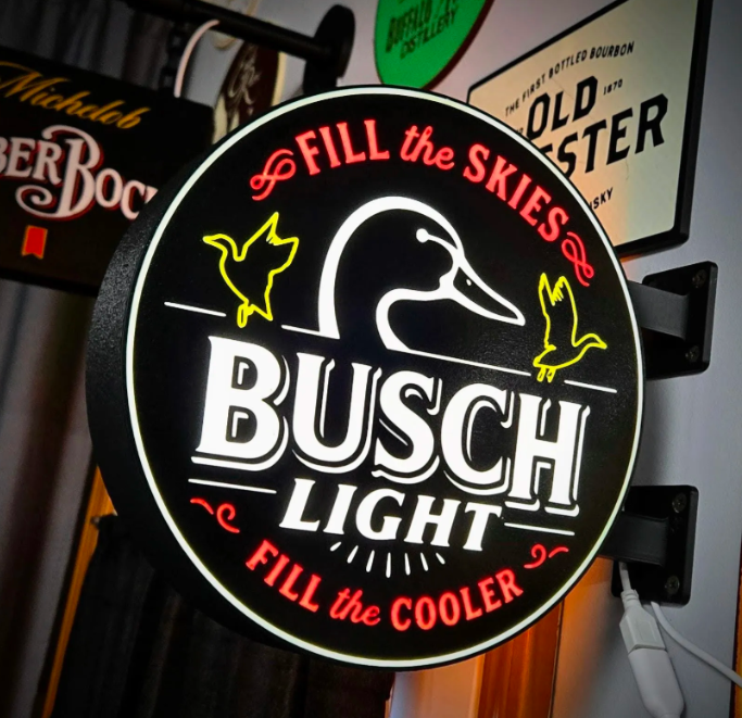 Light Duck Lighted Bar Sign